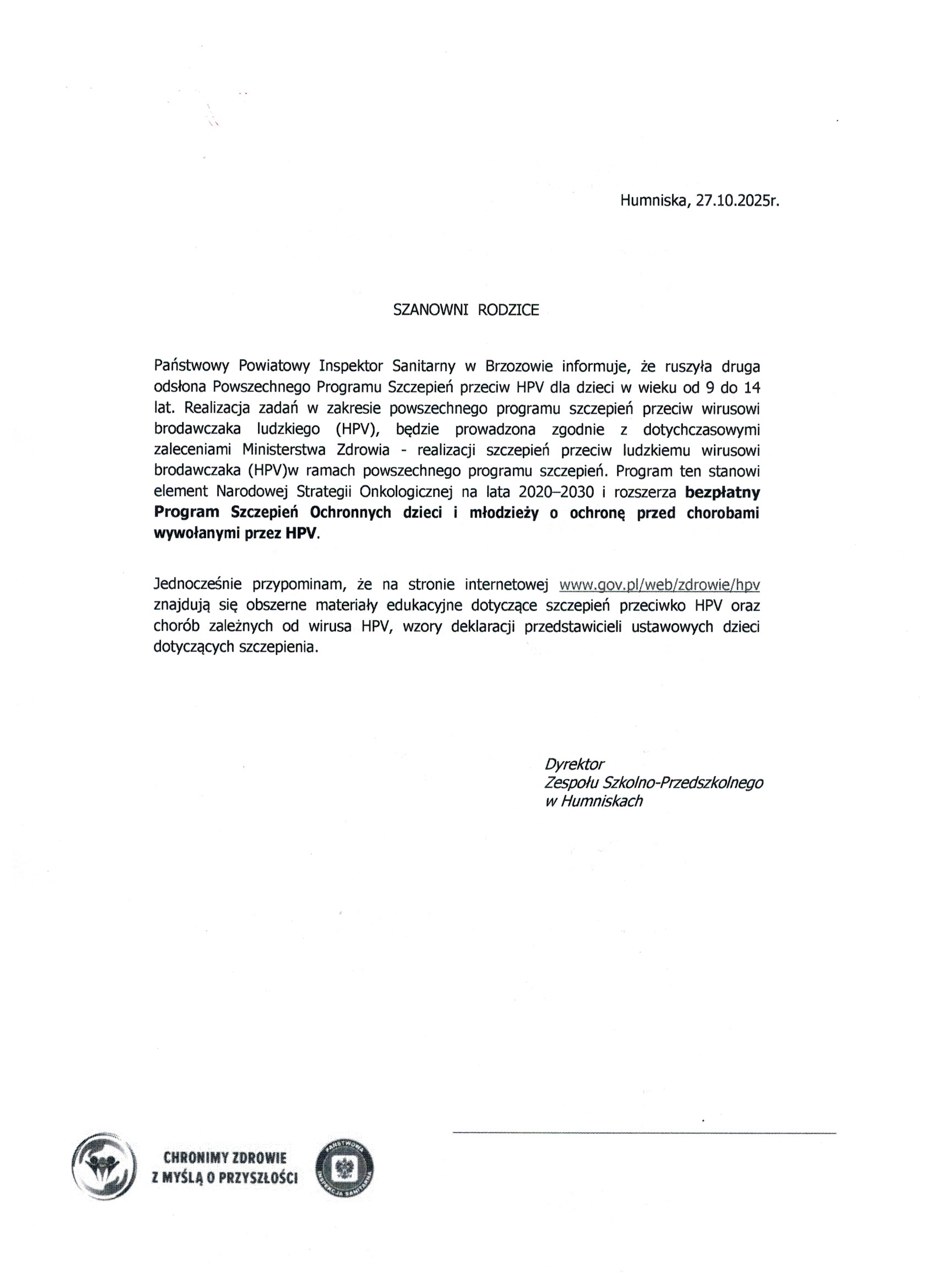 Informacja HPV Informacja HPV